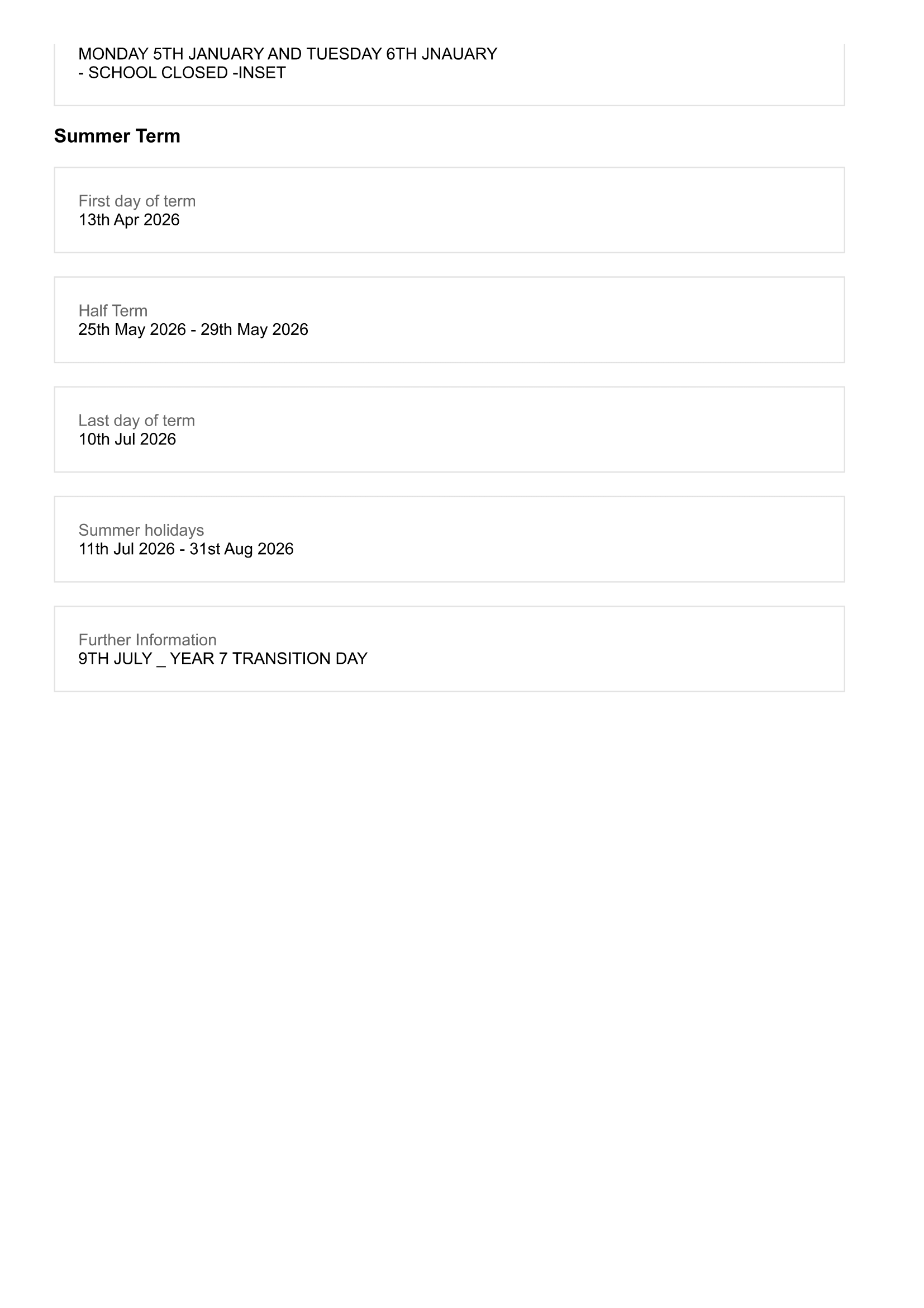 St. Michael’s Catholic High School Term Dates 25-26 Official Updates