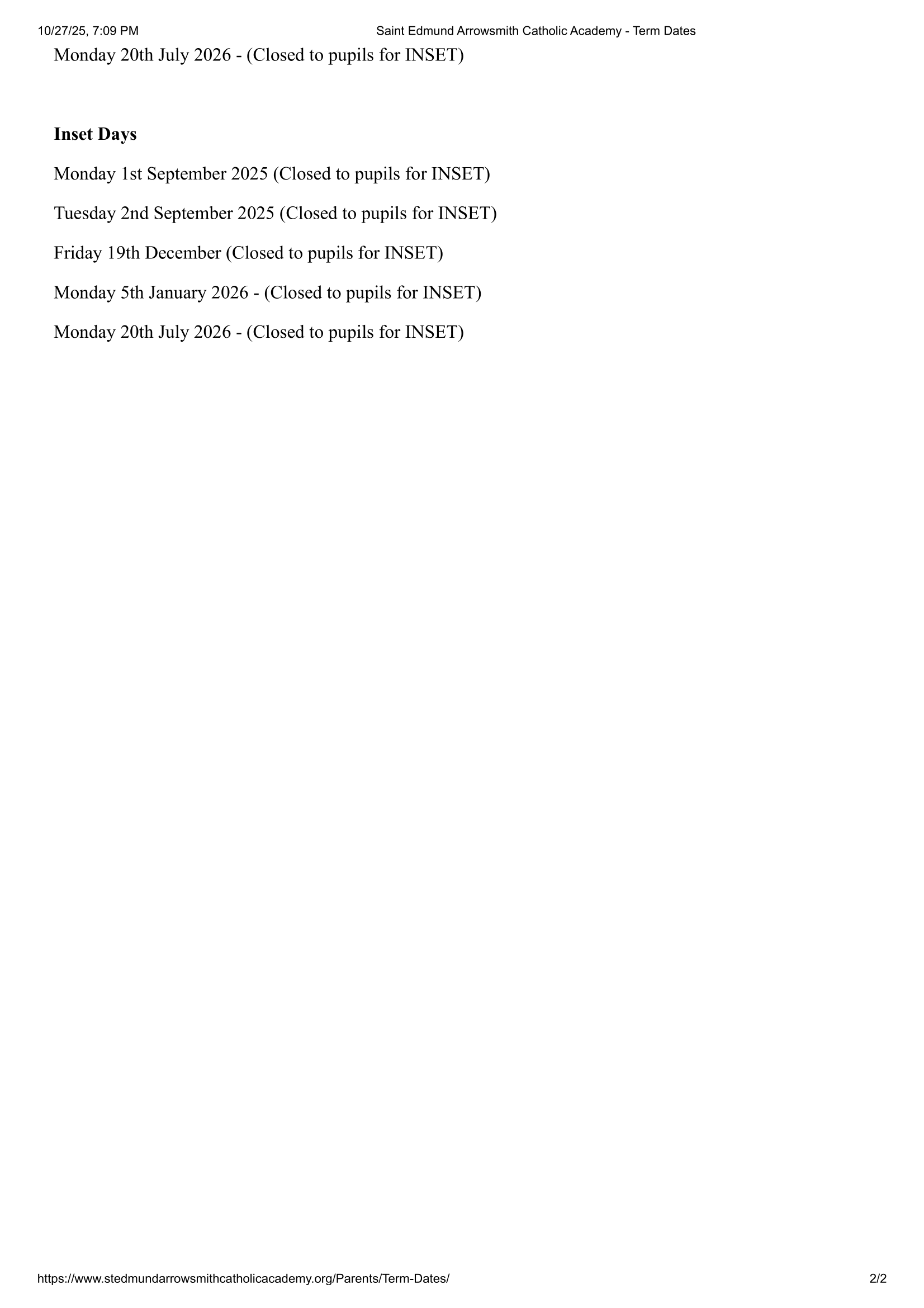 Saint Edmund Arrowsmith Catholic Academy