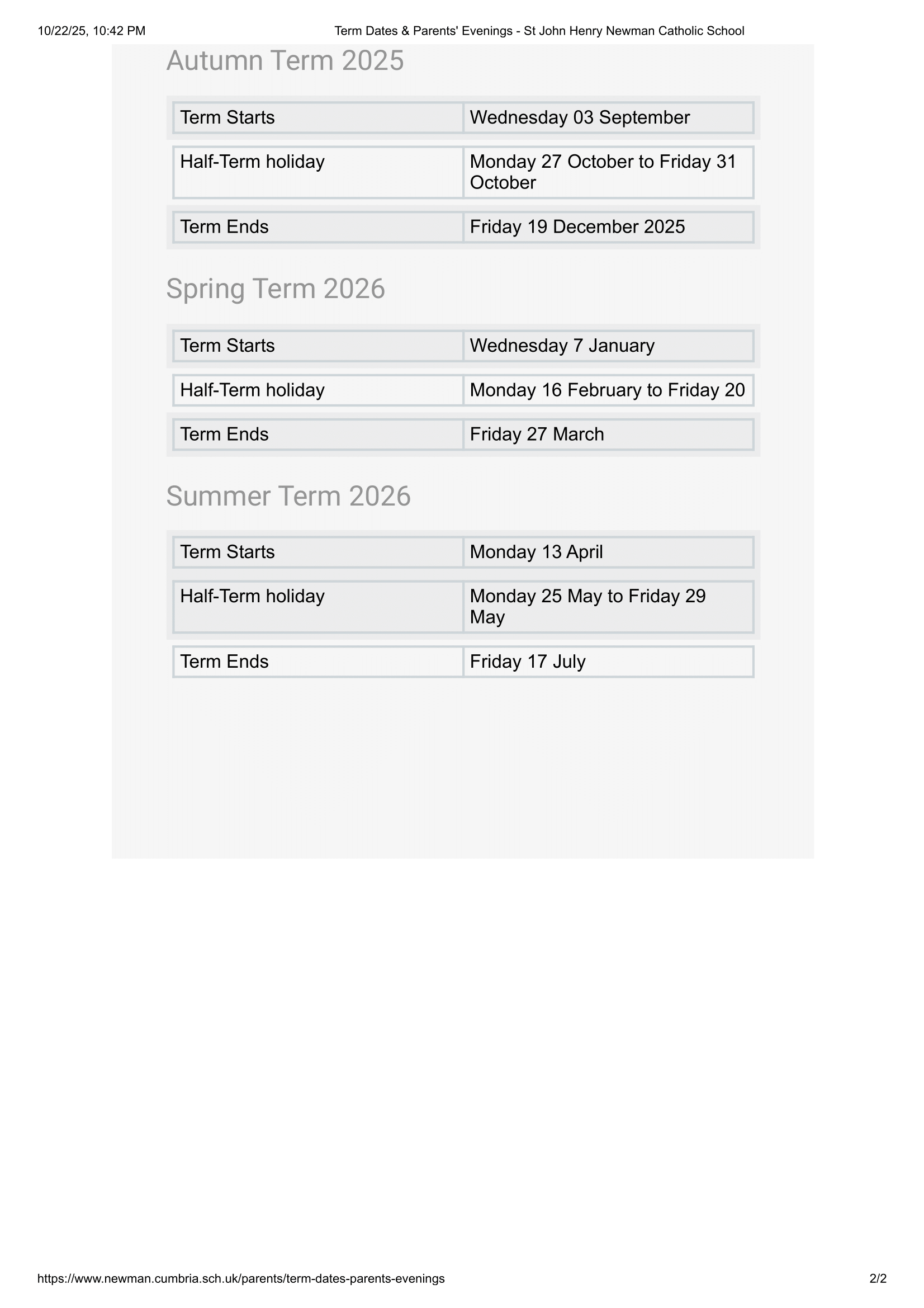 St John Henry Newman Catholic School