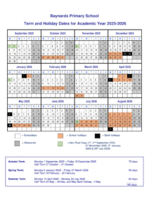 Baynards Primary School - Term Dates