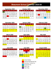 Barnwell School term dates 25-26