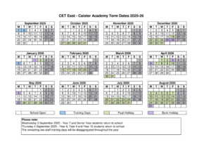 Caister Academy - term dates