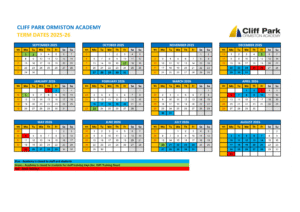 Cliff Park Ormiston Academy term dates