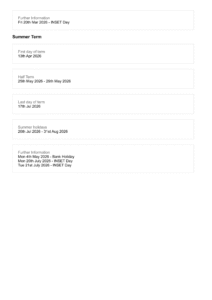 Term Dates - Hertswood Academy 25-26