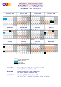 Kendall Church of England Primary School — Term Dates FAQ (2025–2026) 1