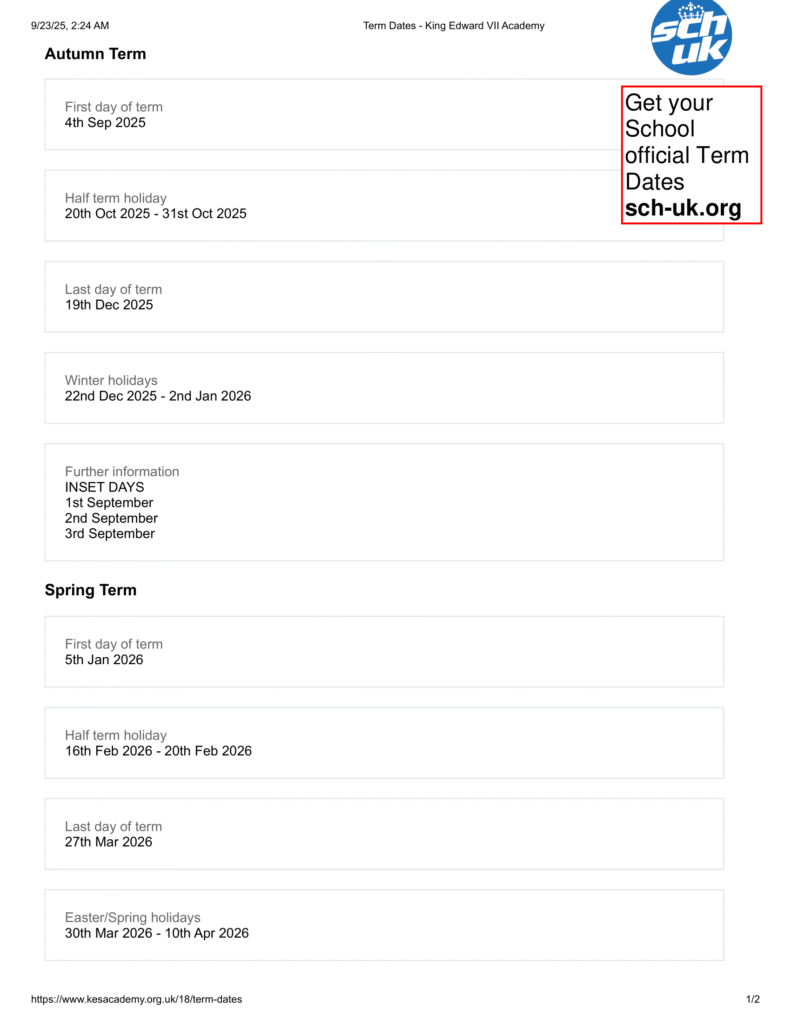 King Edward VII Academy