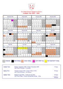 Lee Chapel Primary School Term Dates