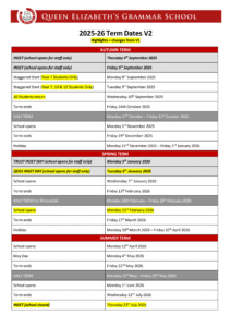 Queen Elizabeth's Grammar School, Ashbourne Derbyshire