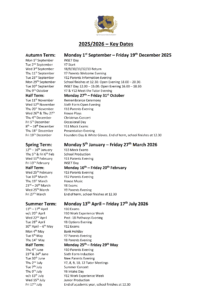 Richard Hale School School term dates