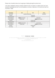 SHARNBROOK Academy term dates 2-2