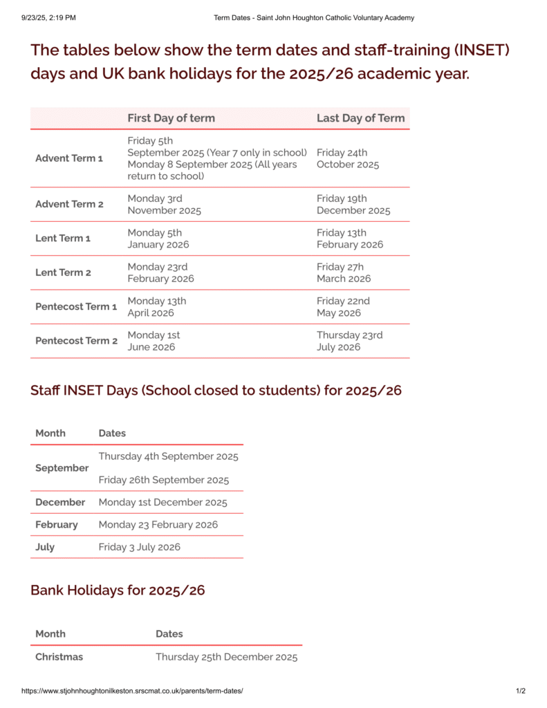 Saint John Houghton Catholic Voluntary Academy