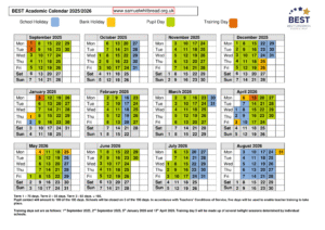 Samuel Whitbread Academy term dates