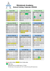 Shirebrook Academy term dates
