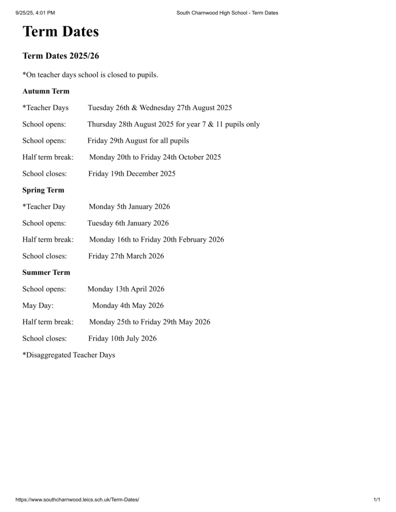 South Charnwood High School - Home