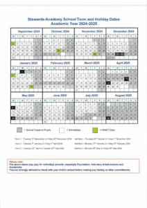 Stewards Academy - Term Dates