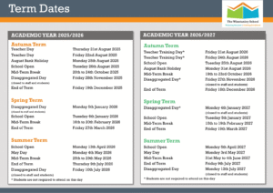 The Winstanley School term dates