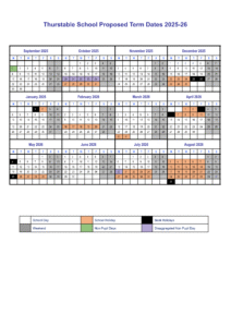Thurstable School Term Dates