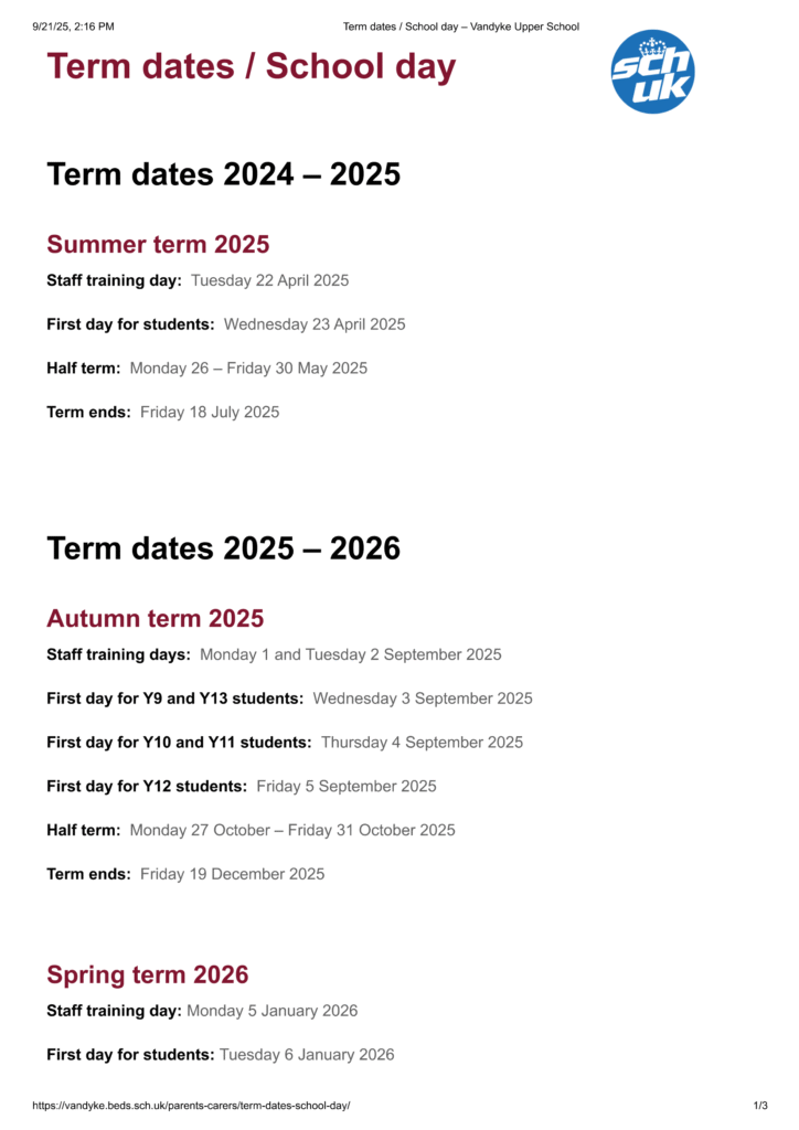 Vandyke Upper School