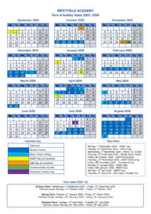 Westfield Academy - Term Dates