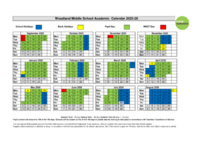 Woodland Middle School term dates