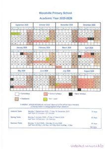 Woodville Primary School 25-26 term dates