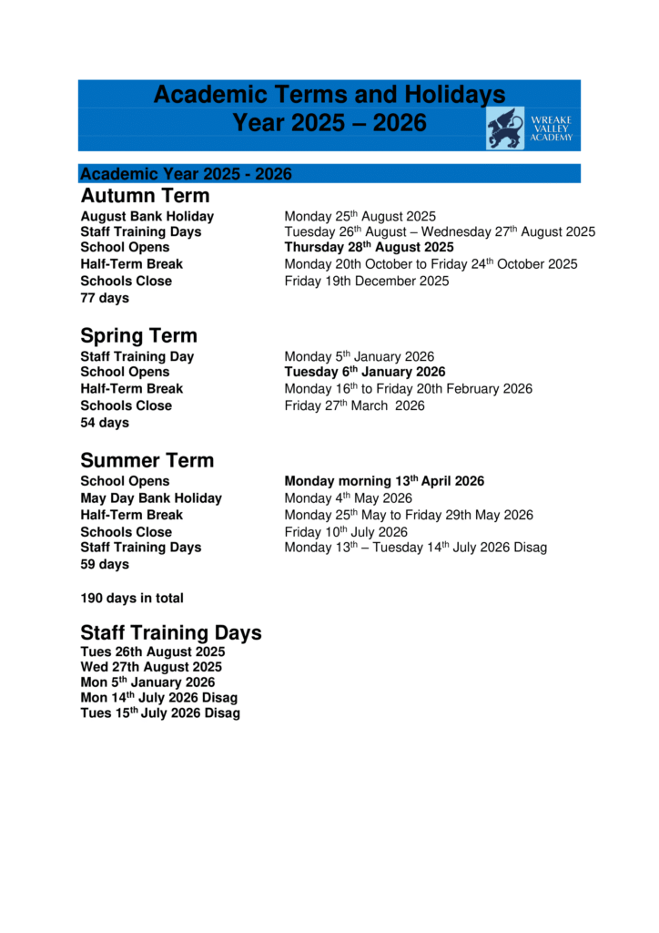 Welcome - Wreake Valley Academy