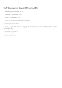 chancellors Term Dates 25-26