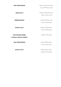 Harris Primary Academy Chafford term dates