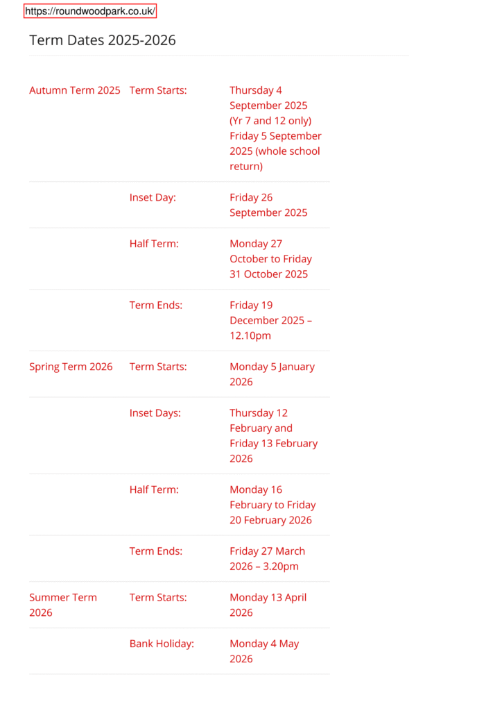 Roundwood Park School