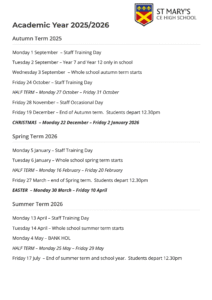 st marys ce high school term dates-1