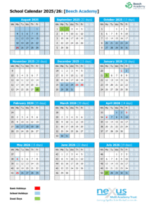 Beech Academy term dates