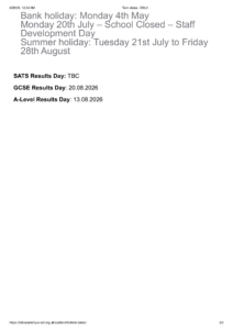 E-ACT DSLV term dates