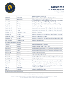 Excelsior Academy term dates