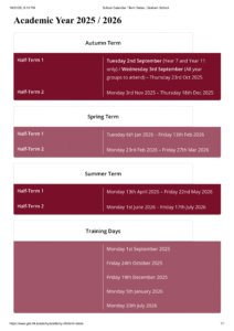 Graham School term dates