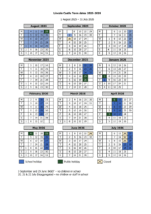 Lincoln Castle Academy term dates