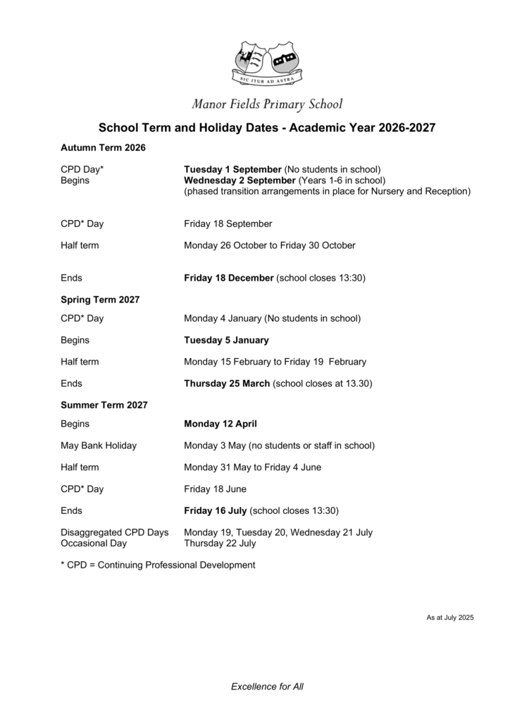 manor fields primary school