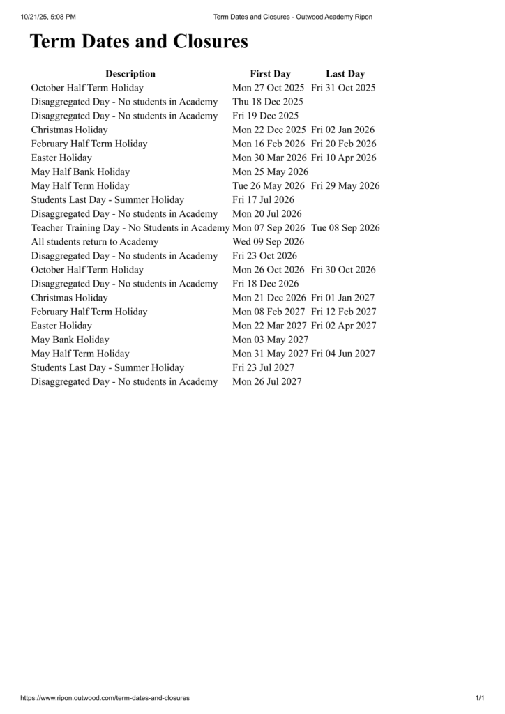 Outwood Academy Ripon