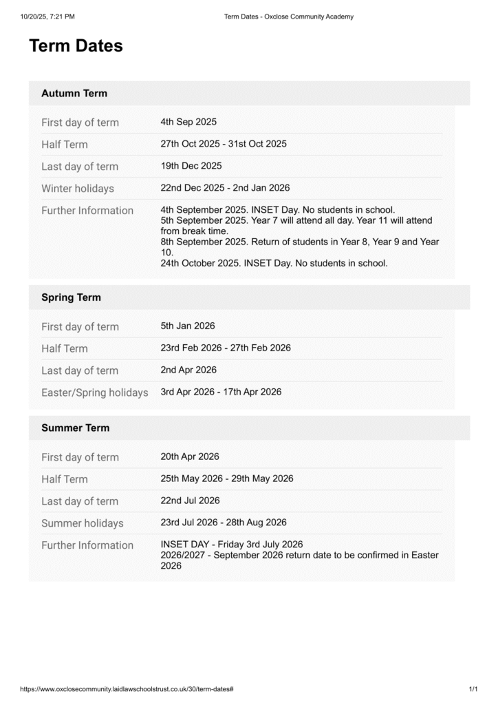 Welcome to Oxclose Community Academy