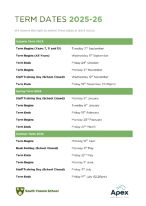 South Craven School Term Dates