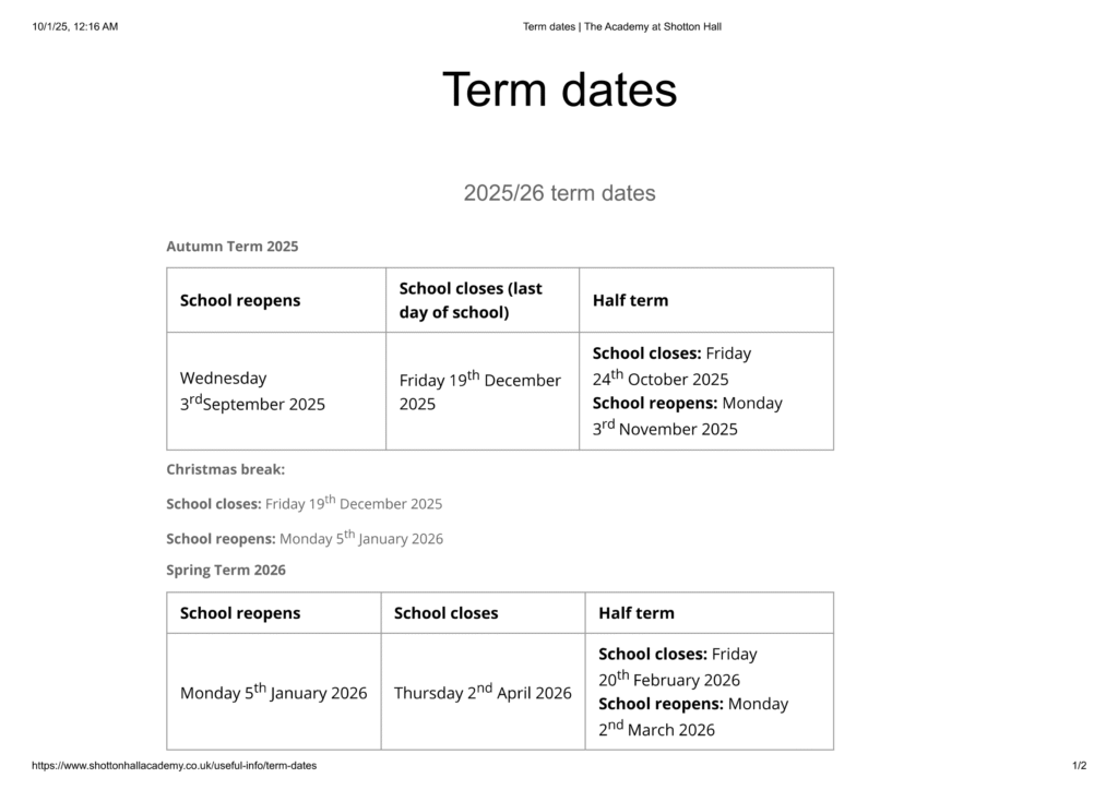 The Academy at Shotton Hall