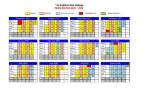 Latimer Arts College - term dates