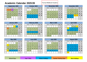 Thomas Middlecott Academy term dates