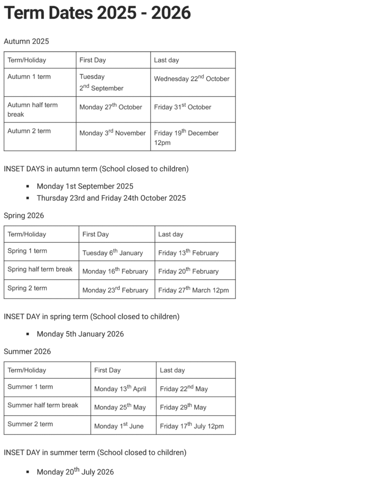 Avondale Park Primary School Term Dates 25 26 Updated Sch uk avondale-park-primary-school-term-dates-25-26-updated-sch-uk