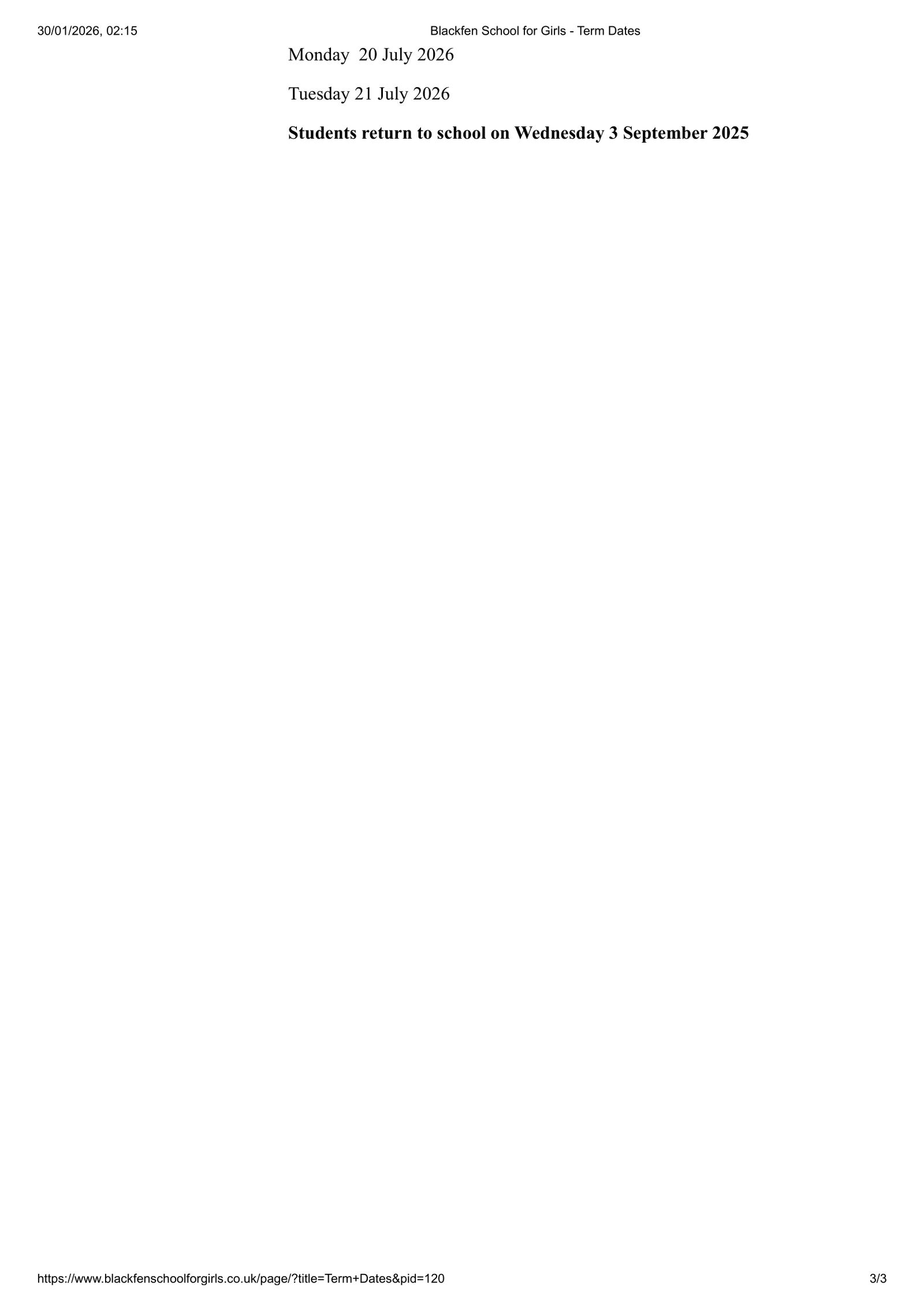 Blackfen School for Girls 25-26 Term Dates Revised PDF Term Dates