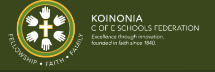 Koinonia C of E Schools Federation 25-26 Term Dates Revised Logo