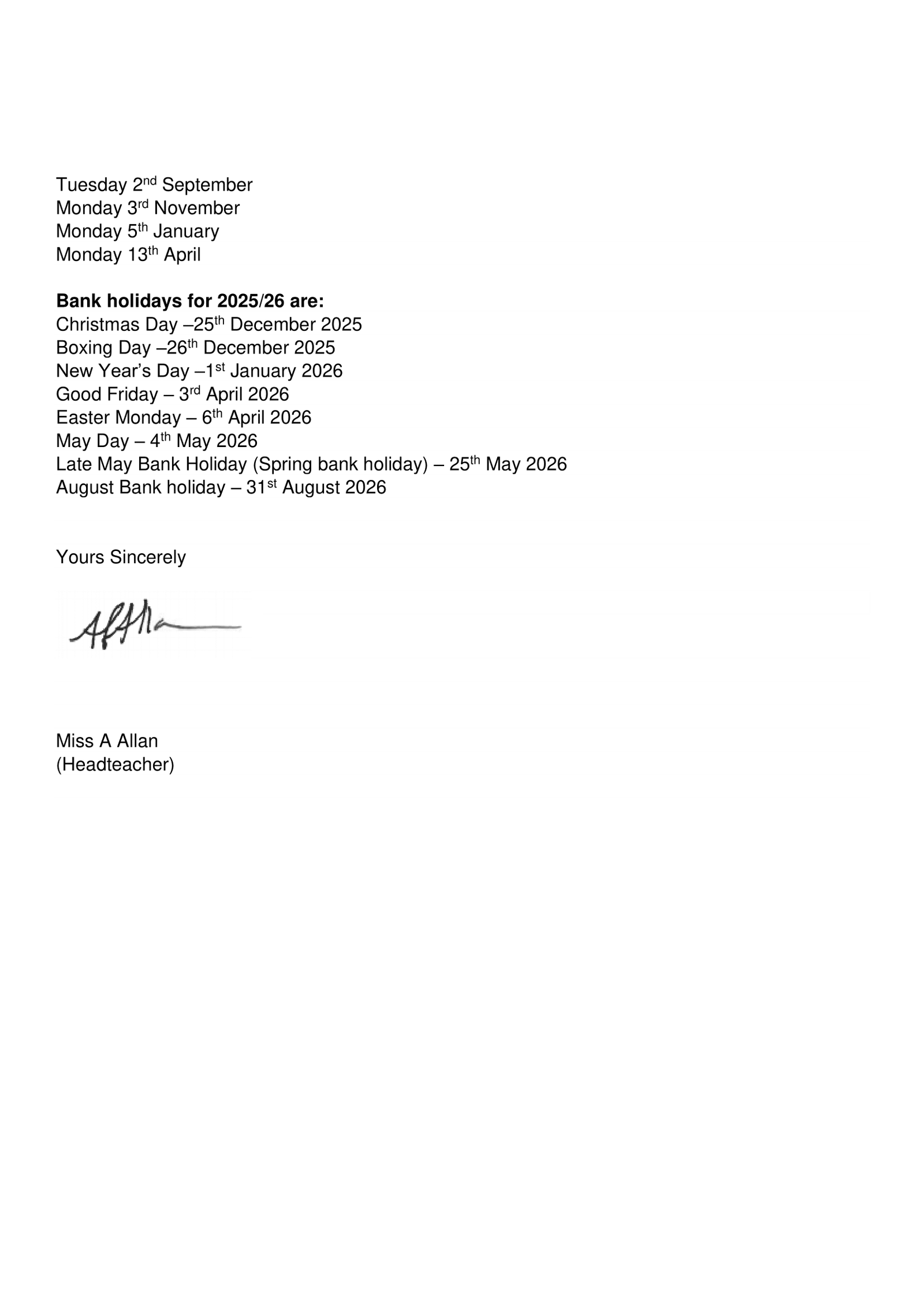 The Aldgate School Term Dates 25-26 Revised [PDF]