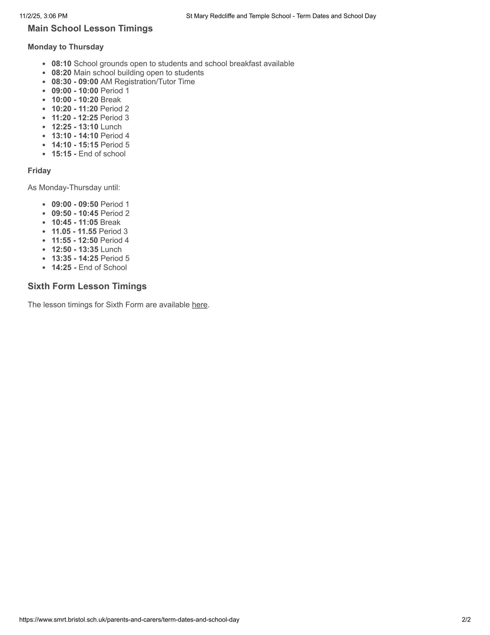 St Mary Redcliffe and Temple School 25-26 Term Dates [REVISED] Term Dates